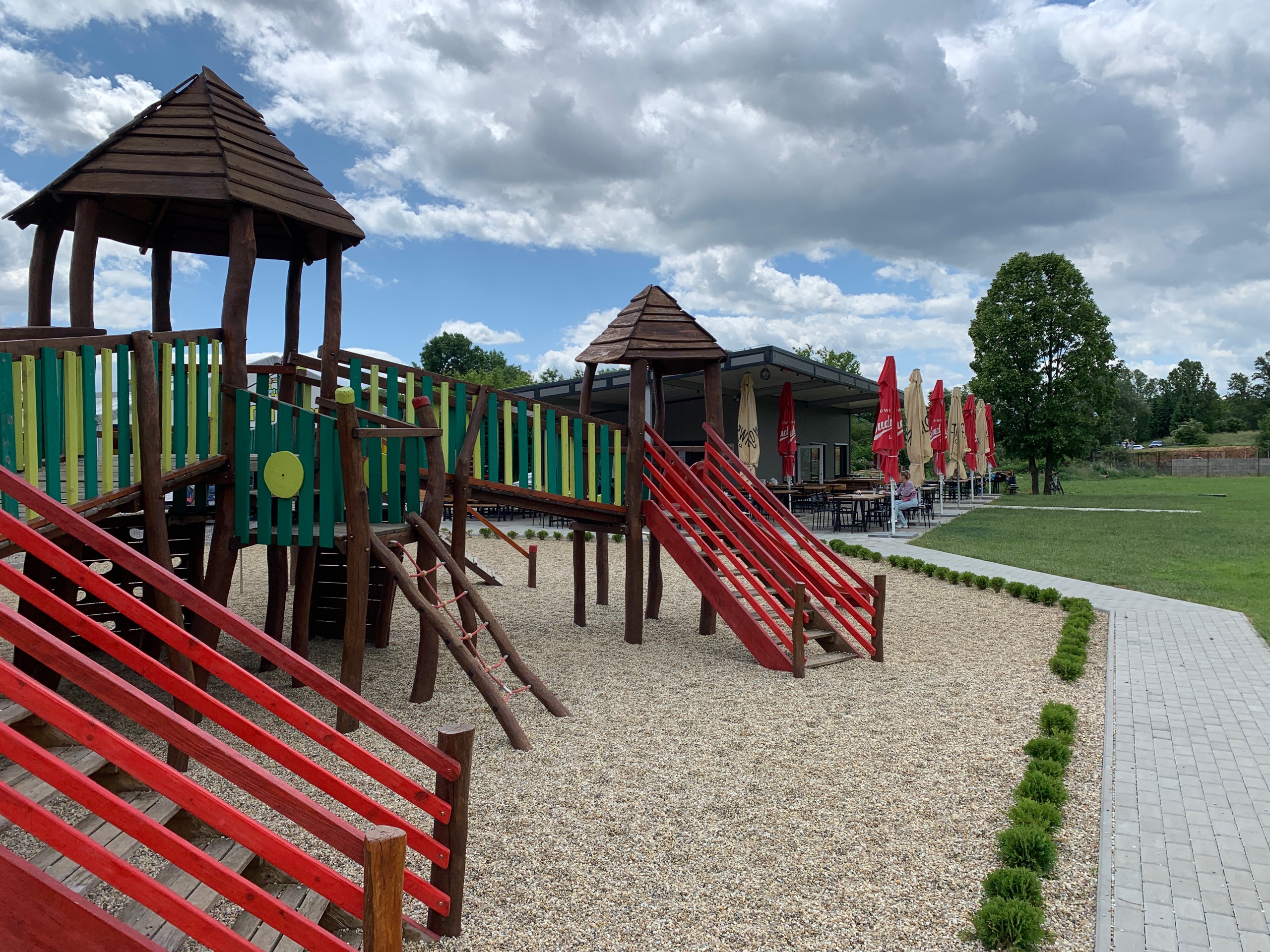 Veľké detské ihrisko pri GUMILANDE v Bojniciach zadarmo